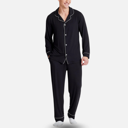 Pyjama boutonné en fibre de bambou | BOXHERO