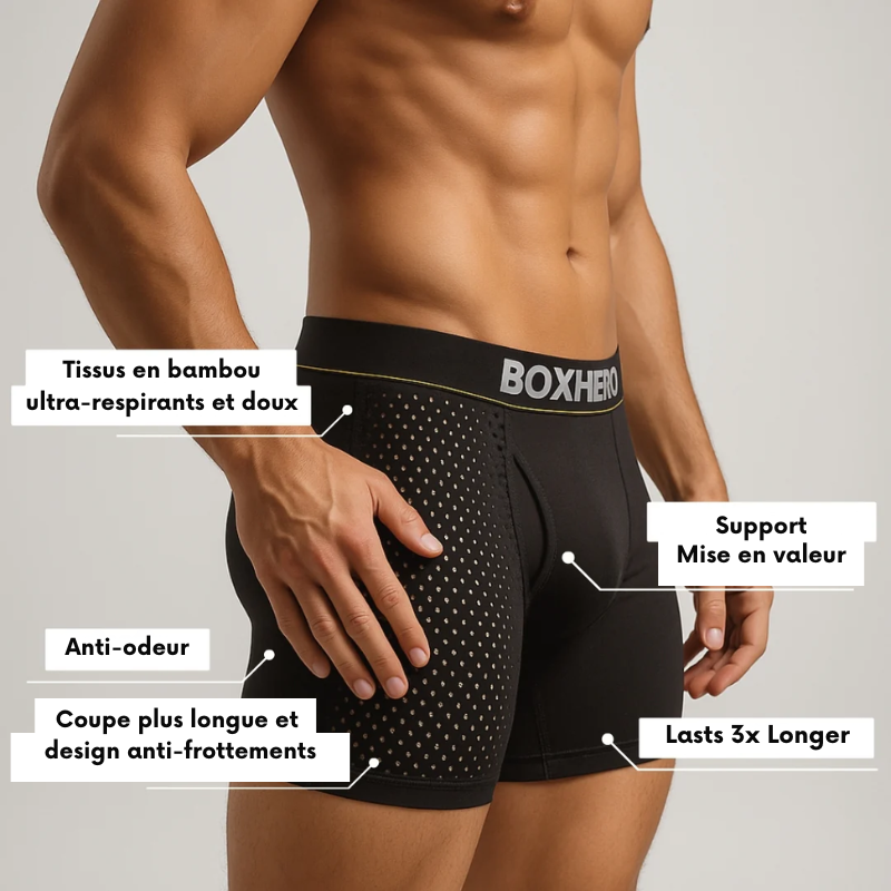 BOXHERO 2.0 EN FIBRE DE BAMBOU - CONFORT RÉVOLUTIONNÉ TOUT AU LONG DE LA JOURNÉE