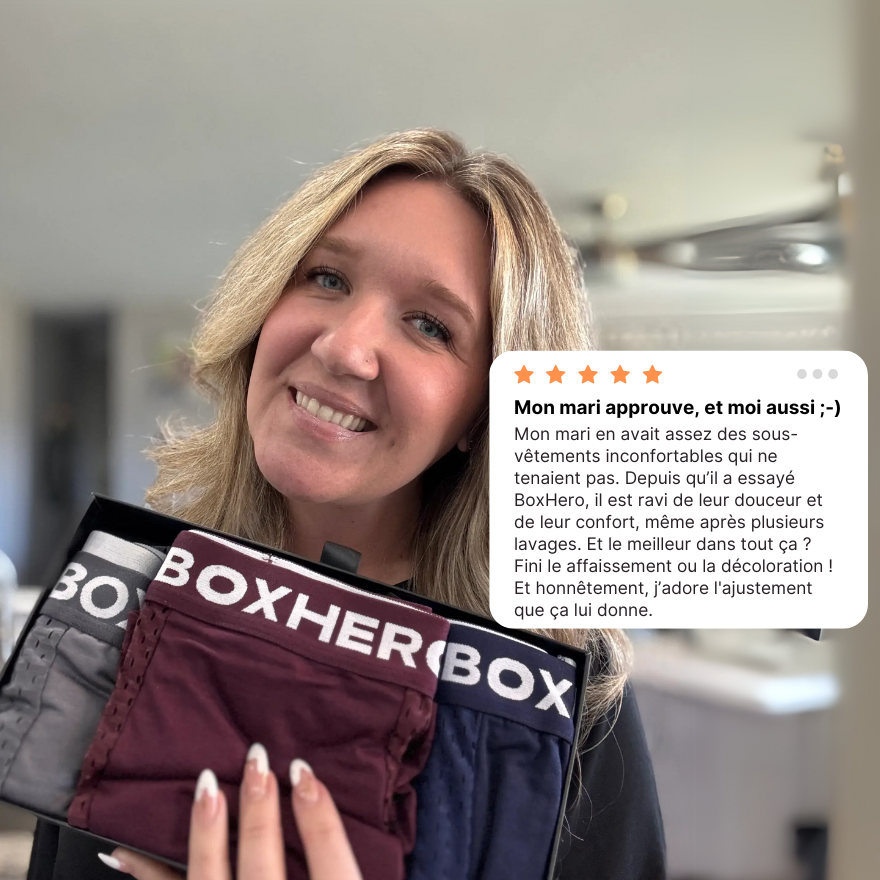 BOXER BOXHERO 1.0 EN FIBRE DE BAMBOU - CONFORT RÉVOLUTIONNÉ TOUT AU LONG DE LA JOURNÉE