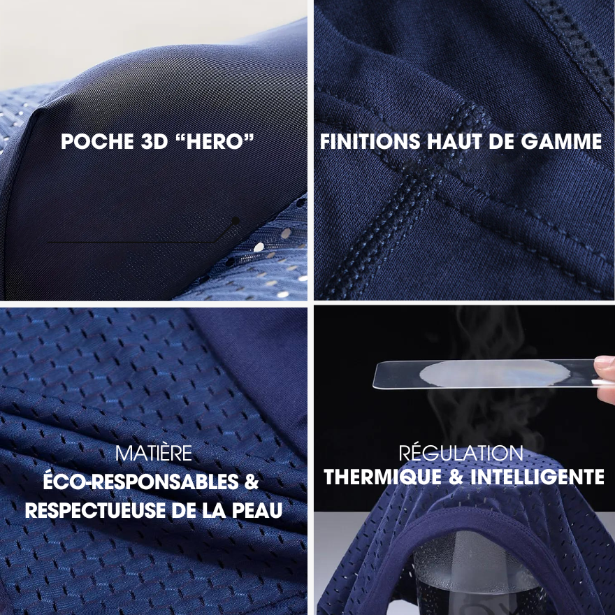 BOXER BOXHERO 1.0 EN FIBRE DE BAMBOU - CONFORT RÉVOLUTIONNÉ TOUT AU LONG DE LA JOURNÉE