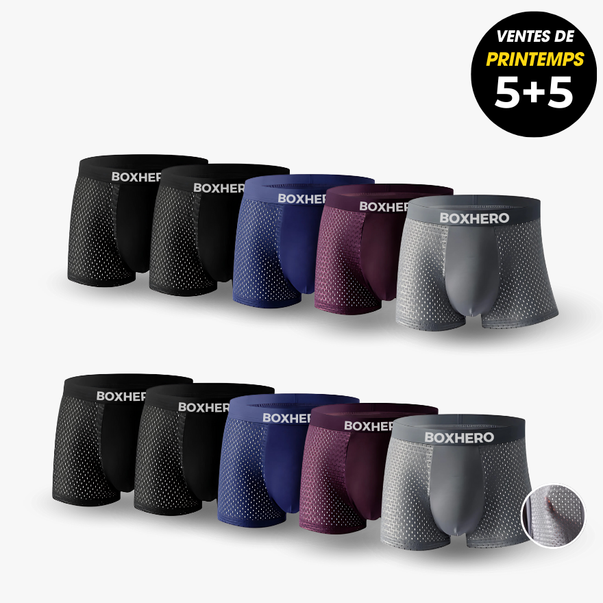 BOXER BOXHERO 1.0 EN FIBRE DE BAMBOU - CONFORT TOUT AU LONG DE LA JOURNÉE