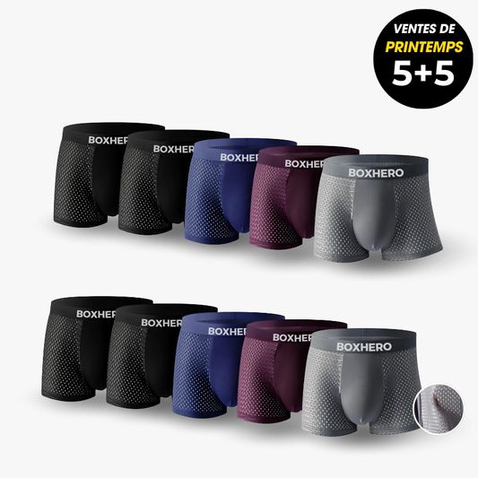 BOXER BOXHERO 1.0 EN FIBRE DE BAMBOU - CONFORT TOUT AU LONG DE LA JOURNÉE