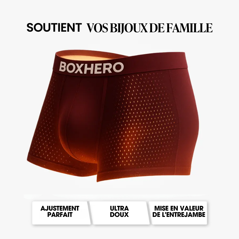BOXER BOXHERO 1.0 EN FIBRE DE BAMBOU - CONFORT RÉVOLUTIONNÉ TOUT AU LONG DE LA JOURNÉE
