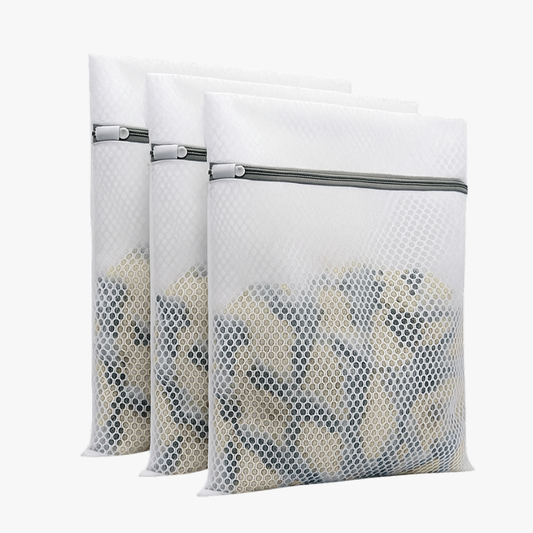 LOT DE 3 SACS DE LAVAGE PREMIUM – SPÉCIAL FIBRES DE BAMBOU